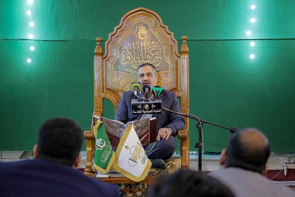 تلاوة الأستاذ أحمد أبو القاسمي في محفل قرآني للعتبة العباسیة
