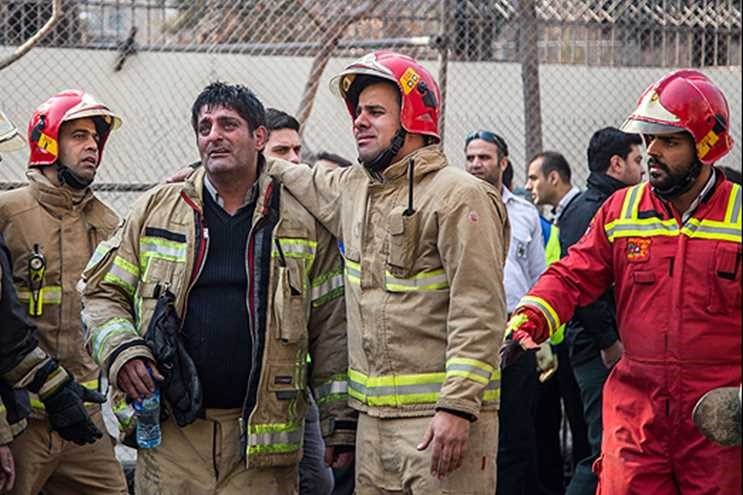 Condolences Pour In for Firemen Killed in Tehran Building Collapse