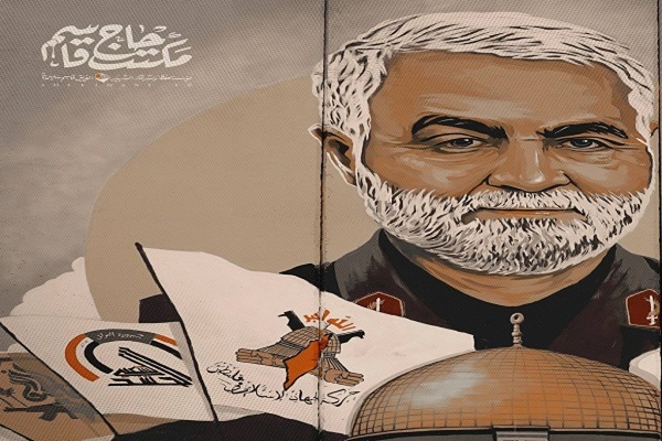 بالصور والفيديو....جدارية للشهيد سليماني على حدود لبنان وفلسطين المحتلة