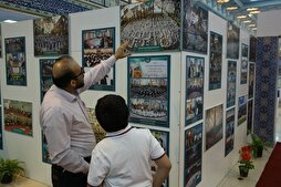 جناح العتبة الحسينية في معرض طهران يشهد إقبالاً من قبل الشخصيات القرآنية + صور