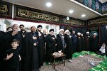 Ayətullah Şəhristaninin dəftərxanasında üləmaların iştirakı ilə əzadarlıq mərasimi