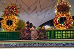 Imam Ali Shrine Decorated with Flowers for Mid-Shaaban Eid