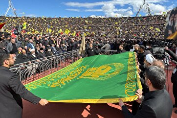 In Pictures: Imam Reza Shrine Delegation at Funeral of Nasrallah