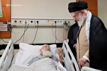 Ayatollah Khamenei Visits Senior Cleric in Hospital  

 