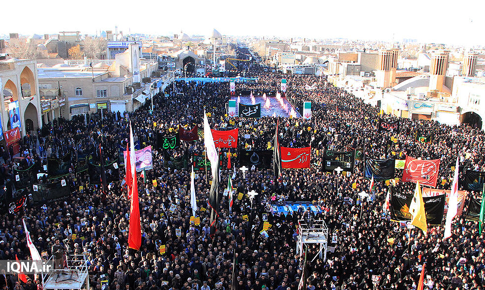 اجتماع حماسی یزدی‌ها در بزرگداشت سردار دل‌ها