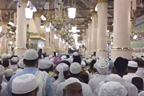 نماهنگ/ میزبانی مسجد النبی(ص) از زائران بیت‌الله الحرام