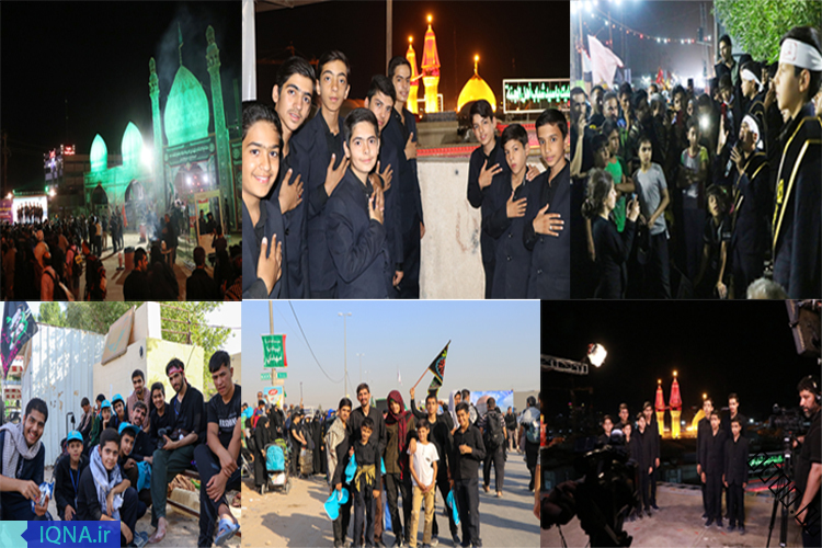 سرودخوانی موکب‌ به موکب تا اجرای زنده در جوار حرم امام حسین (ع)