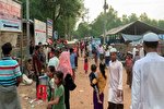 آتش‌سوزی در اردوگاه پناهجویان مسلمان روهینگیا
