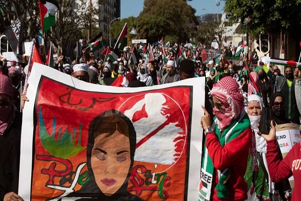 برگزاری تظاهرات حمایتی از مردم فلسطین در آفریقای جنوبی