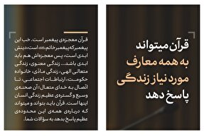 فتوتیتر | پاسخ قرآن به همه معارف مورد نیاز زندگی