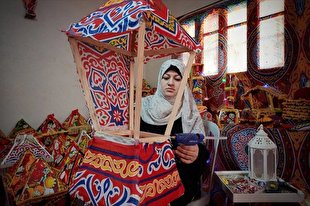 ابتکار بانوی فلسطینی برای استقبال از رمضان + عکس