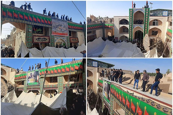 آیین سنتی «پوش بالاکُنی» حسینیه چرخاب اردکان