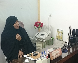 زهرا حدادزاده، مدیر مسئول مؤسسه فرهنگی قرآن و عترت «احباب» بهاباد