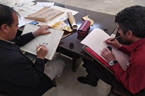 چهارمین جشنواره حضوری‌نویسی نستعلیق مریوان برگزار شد