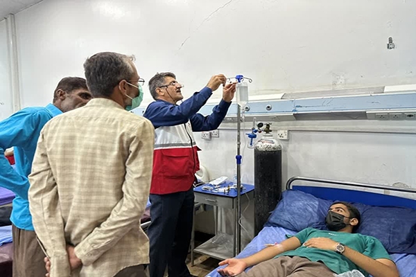 خدمت‌رسانی درمانگاه هلال‌احمر یزد در عراق