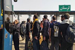جابجایی بیش از 13 هزار زائر اربعین از لرستان به مرز مهران