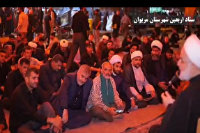 فیلم | برگزاری مراسم عزاداری اربعین بین مواکب حسینی در مرز باشماق