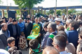 عکس | استقبال از کاروان زیر سایه خورشید در اسدآباد