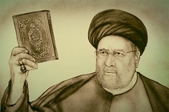 فیلم | نقاشی شن «شهید جمهور»