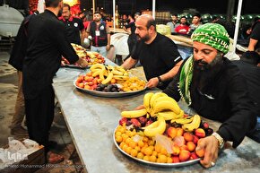 اهتزاز پرچم عزای حسینی و آغاز به کار مواکب مرز شلمچه