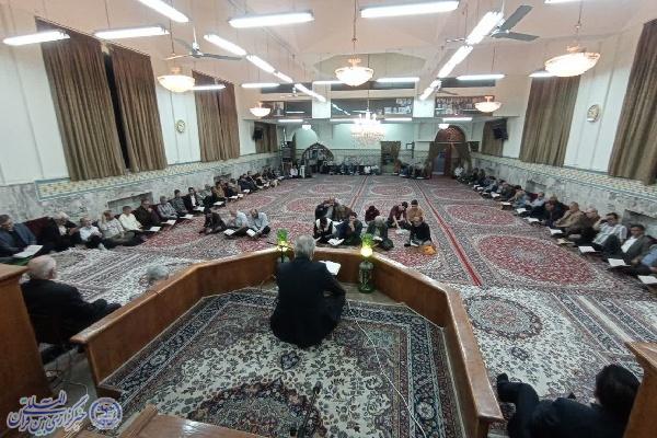 جلسه قرآن حسینیه خیاط‌ها در مشهد برگزار شد + عکس