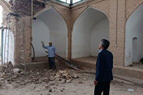 مرمت حسینیه موقوفه کاکامیر در بافق آغاز شد  