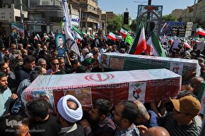 تشییع پیکر شهدای راه وطن در اهواز