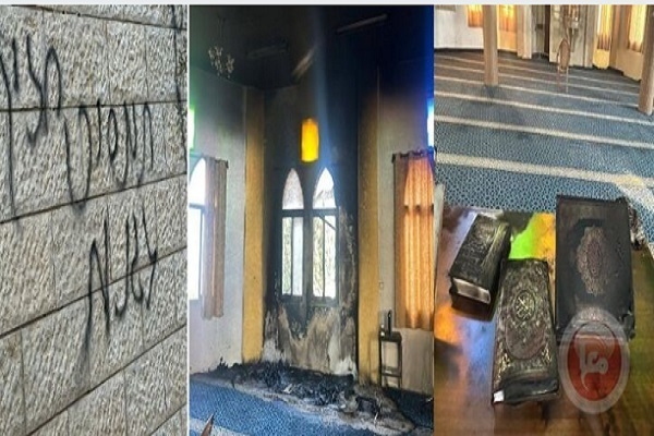 محکومیت گسترده به آتش کشیدن مسجد شمال کرانه باختری به دست صهیونیست‌ها