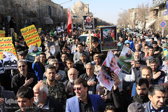 راهپیمایی مردم یزد در پی شهادت سردار شهید قاسم سلیمانی