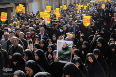 راهپیمایی مردم یزد در پی شهادت سردار شهید قاسم سلیمانی