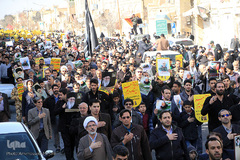 راهپیمایی مردم یزد در پی شهادت سردار شهید قاسم سلیمانی