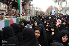 تشییع پیکر شهدای گمنام دفاع مقدس در یزد