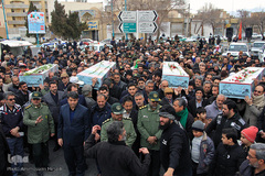 تشییع پیکر شهدای گمنام دفاع مقدس در یزد