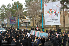 تشییع پیکر شهدای گمنام دفاع مقدس در یزد