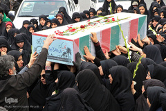 تشییع پیکر شهدای گمنام دفاع مقدس در یزد