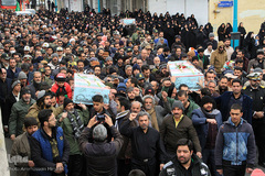 تشییع پیکر شهدای گمنام دفاع مقدس در یزد