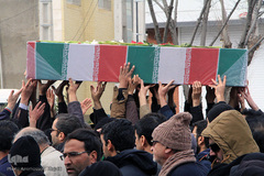 تشییع پیکر شهدای گمنام دفاع مقدس در یزد