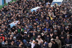 تشییع پیکر شهدای گمنام دفاع مقدس در یزد