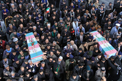 تشییع پیکر شهدای گمنام دفاع مقدس در یزد