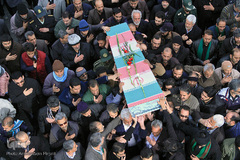 تشییع پیکر شهدای گمنام دفاع مقدس در یزد