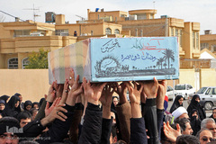 تشییع پیکر شهدای گمنام دفاع مقدس در یزد