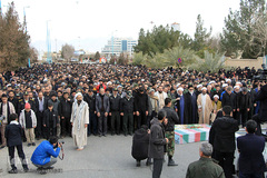 تشییع پیکر شهدای گمنام دفاع مقدس در یزد