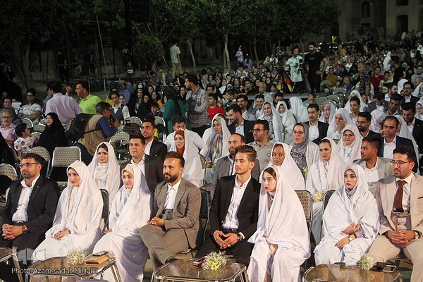 آیین جشن ازدواج 55 زوج جوان در یزد‎‎