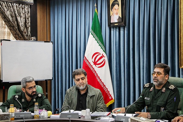 نشست خبری سردار زارع کمالی فرمانده سپاه الغدیر استان یزد‎‎