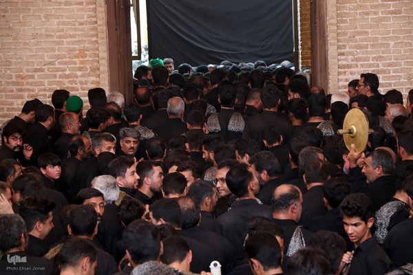 مراسم سنتی 13 محرم در مسجد ملااسماعیل یزد‎