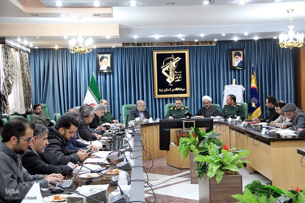 نشست خبری فرمانده سپاه الغدیر استان یزد و اعلام برنامه های دهه فجر