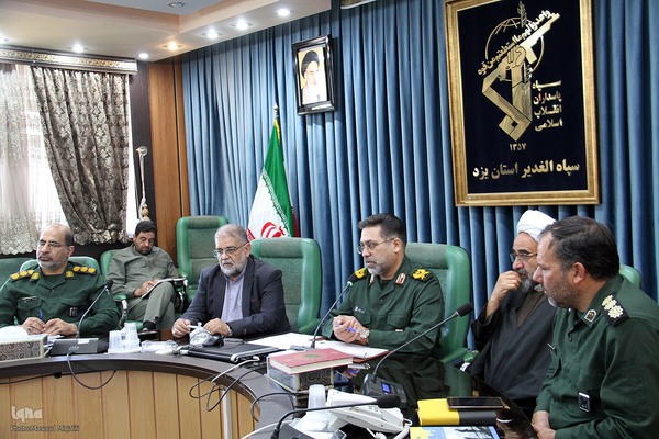 نشست خبری فرمانده سپاه الغدیر استان یزد و اعلام برنامه های دهه فجر