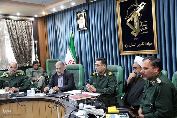 نشست خبری فرمانده سپاه الغدیر استان یزد و اعلام برنامه های دهه فجر