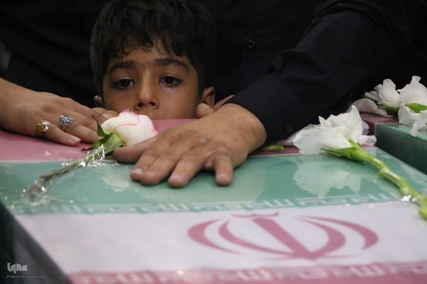 مراسم وداع با شهدای حمله رژیم صهیونیستی به یزد