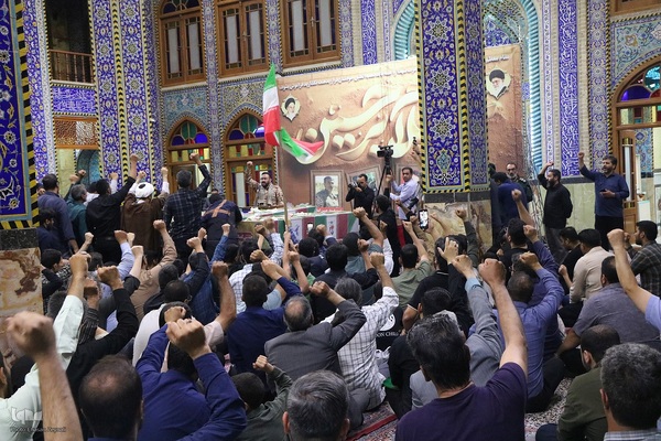 مراسم وداع با شهدای حمله رژیم صهیونیستی به یزد